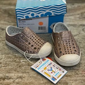 Native Shoes Jefferson Bling-Rose Gold